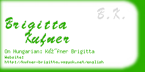 brigitta kufner business card
